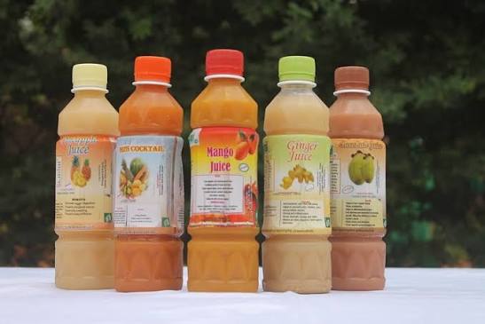 Jus de fruits naturelles sans additifs